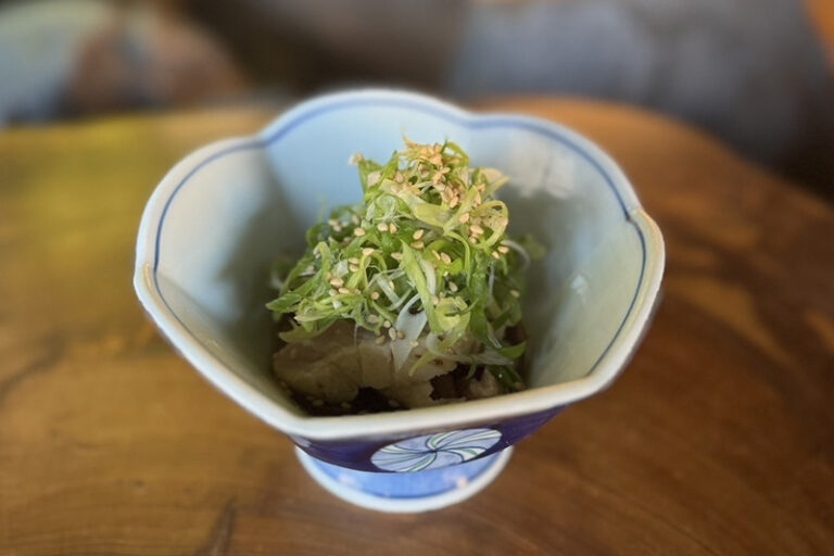 九条葱と鶏たたき　800円